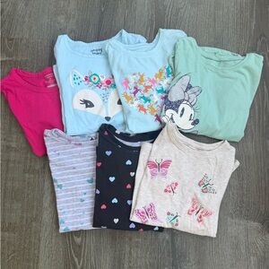 Jumping Beans Kids Long Sleeve Tees Lot of 7- Multicolor Pack